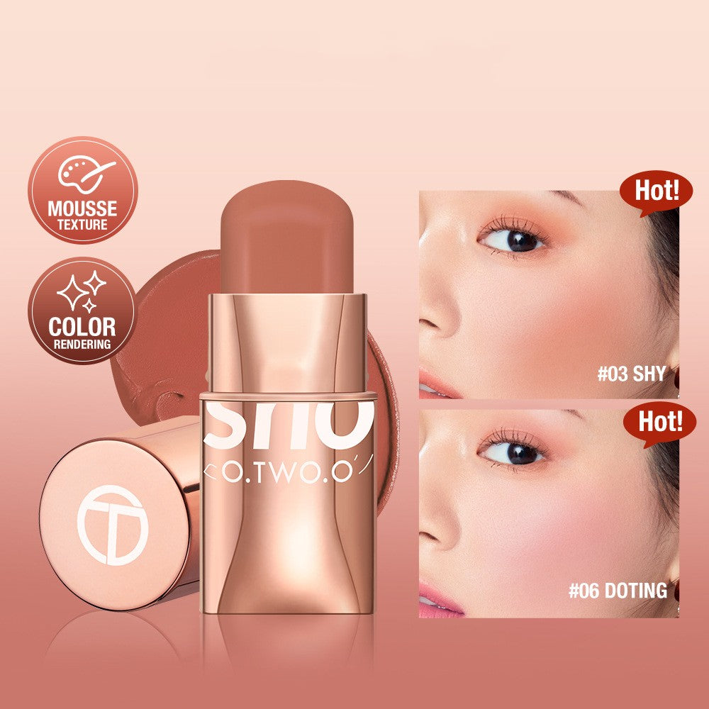 O.TWO.O 3-in-1 Waterproof Multi Stick: Lipstick, Blush & Eye Tint