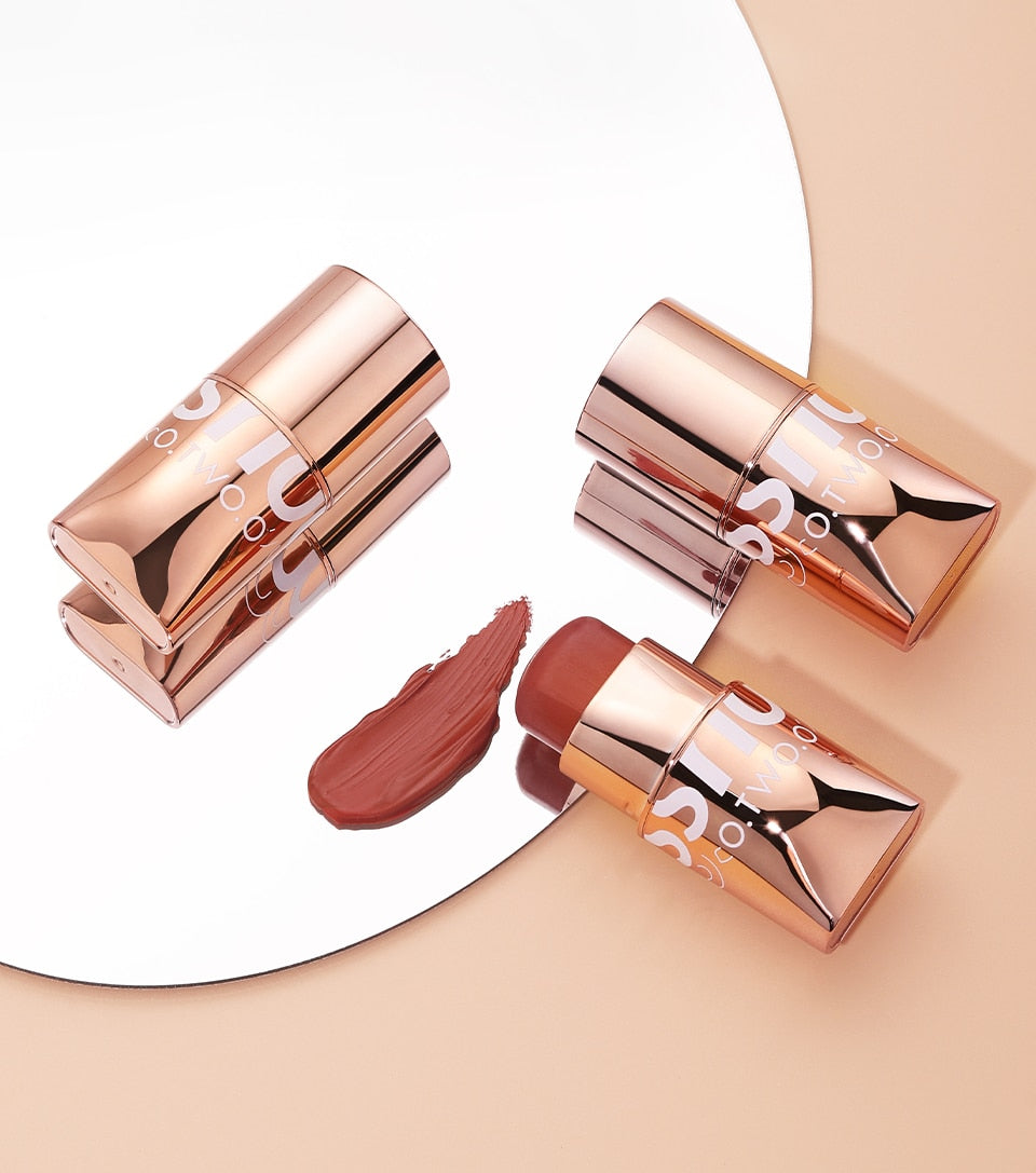 O.TWO.O 3-in-1 Waterproof Multi Stick: Lipstick, Blush & Eye Tint