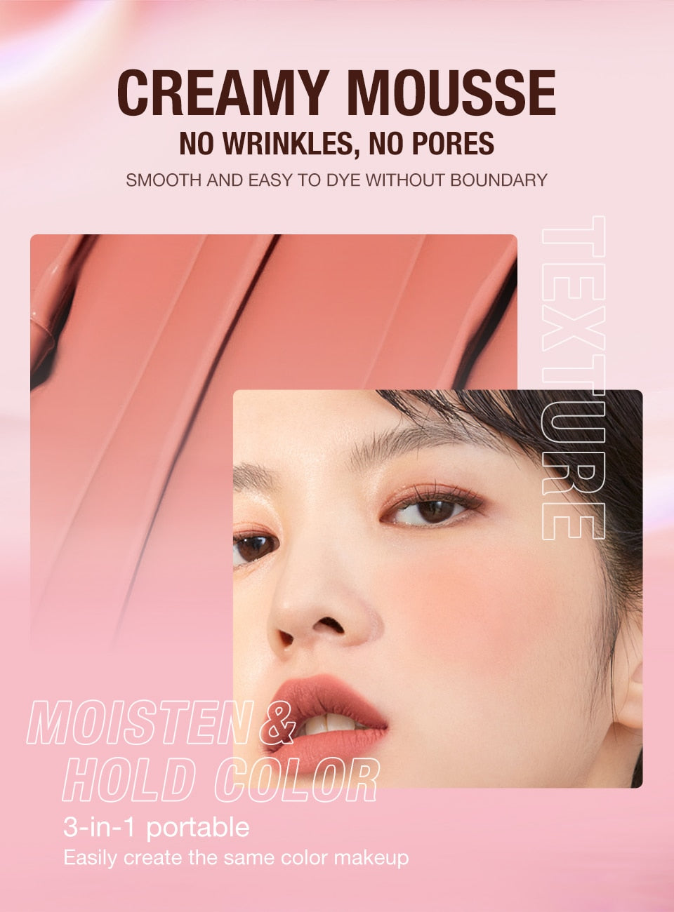O.TWO.O 3-in-1 Waterproof Multi Stick: Lipstick, Blush & Eye Tint