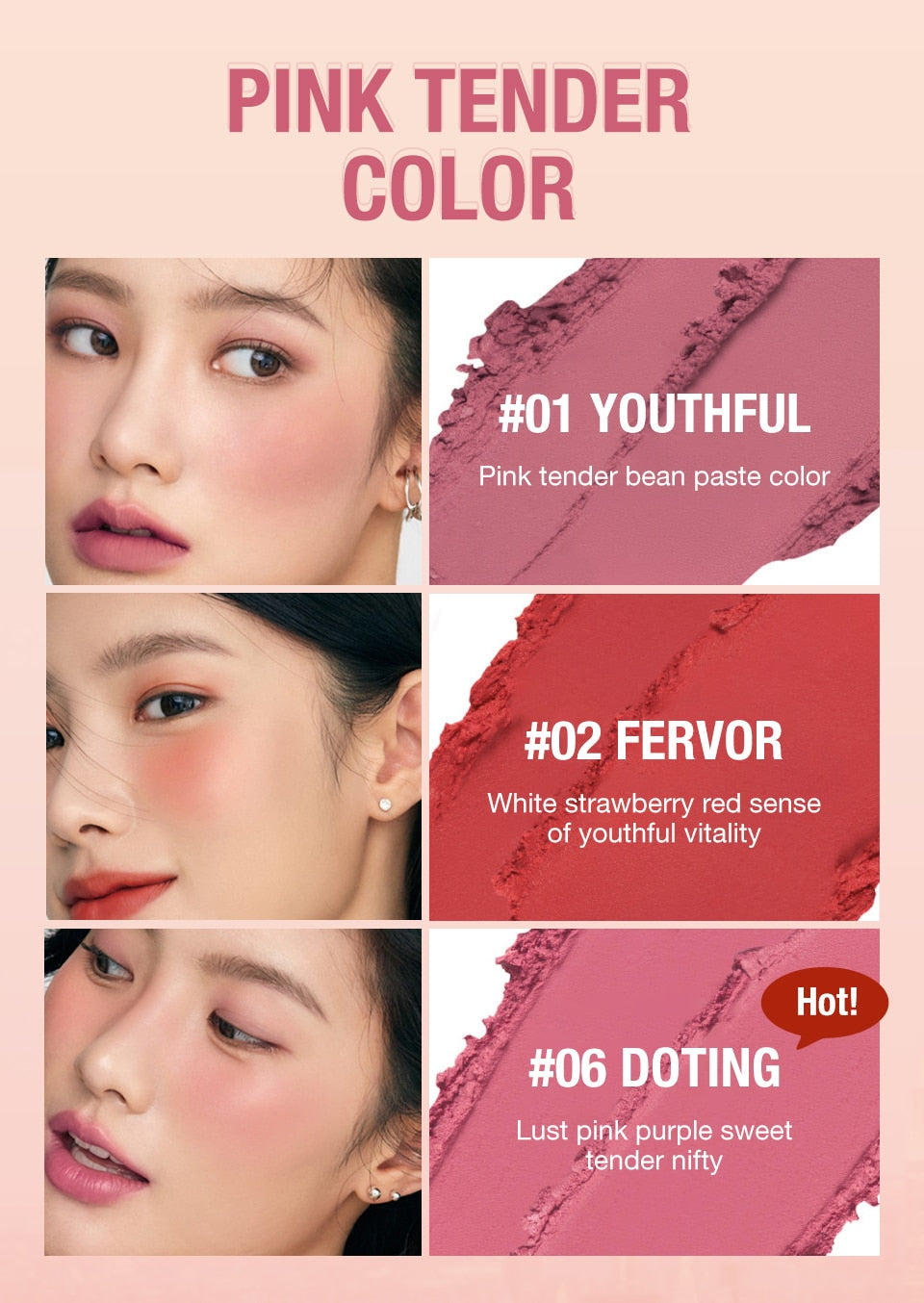 O.TWO.O 3-in-1 Waterproof Multi Stick: Lipstick, Blush & Eye Tint
