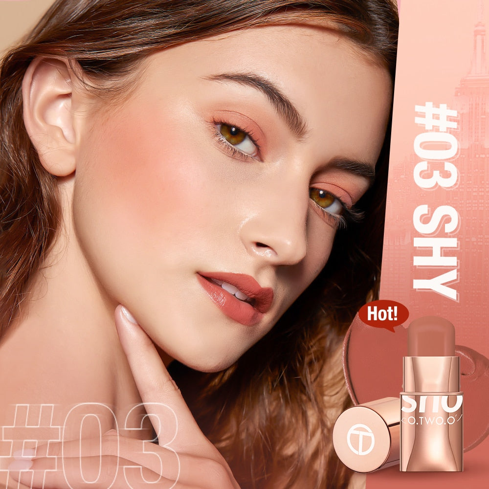 O.TWO.O 3-in-1 Waterproof Multi Stick: Lipstick, Blush & Eye Tint