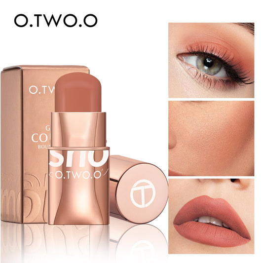 O.TWO.O 3-in-1 Waterproof Multi Stick: Lipstick, Blush & Eye Tint